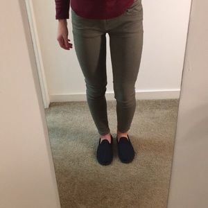 Olive Green American Eagle Jeggings